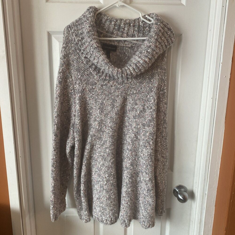 Lane Bryant Knit Sweater Women’s Size 22/24 Long Sleeve Pullover Mock Neck